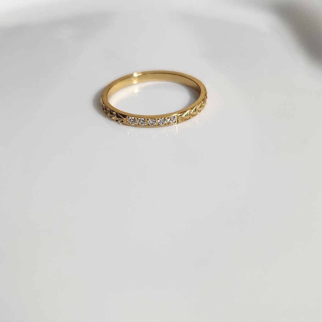 Stainless Steel Crystal Band